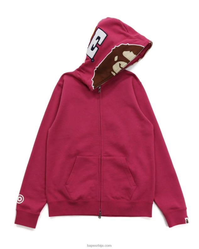 карминска ружа Жене A Bathing Ape 2. дуксерица са пуним патентним затварачем J42801037