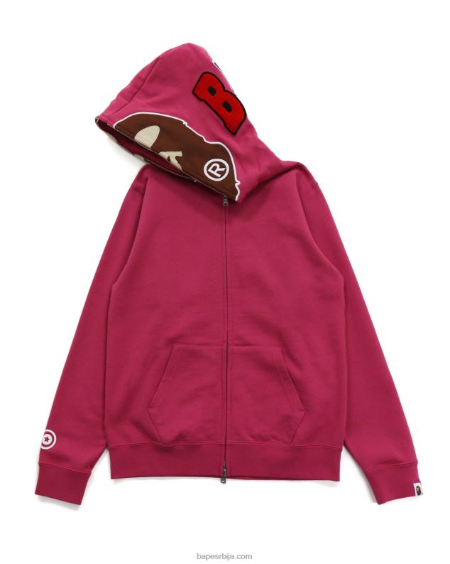 карминска ружа Жене A Bathing Ape 2. дуксерица са пуним патентним затварачем J42801037