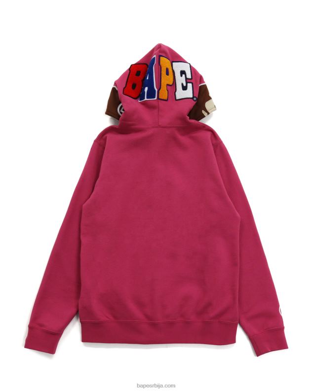 карминска ружа Жене A Bathing Ape 2. дуксерица са пуним патентним затварачем J42801037