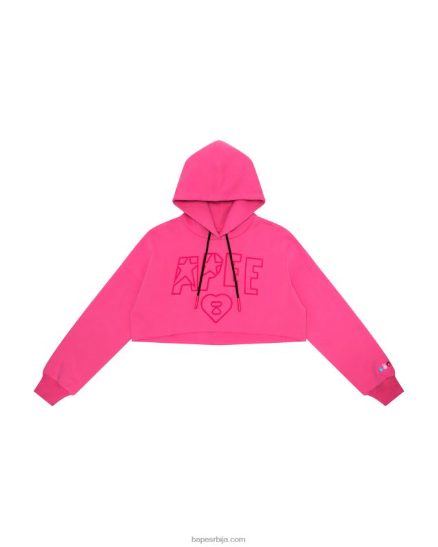 розе Жене A Bathing Ape апее лого изрезана капуљача J42801029