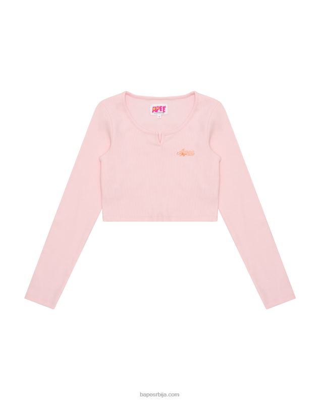 розе Жене A Bathing Ape скраћени врх танког кроја J42801034