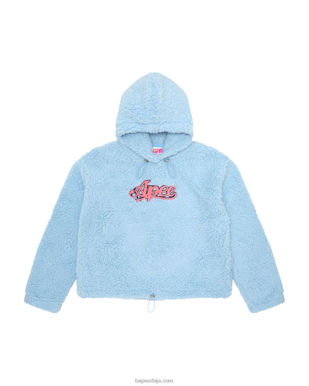 светло плава Жене A Bathing Ape превелика дуксерица J42801055