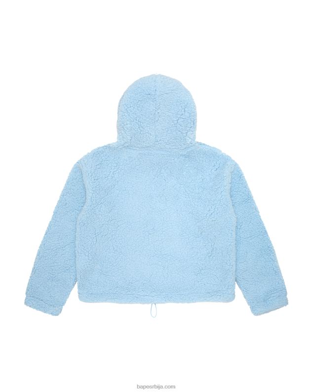 светло плава Жене A Bathing Ape превелика дуксерица J42801055