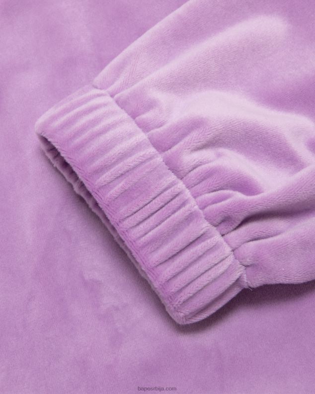 љубичаста Жене A Bathing Ape скраћени џемпер са рајсфершлусом J42801062