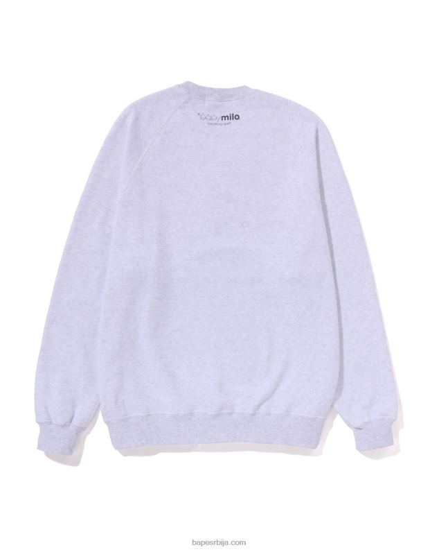 сива Жене A Bathing Ape Лиса велики округли овратник J4280780