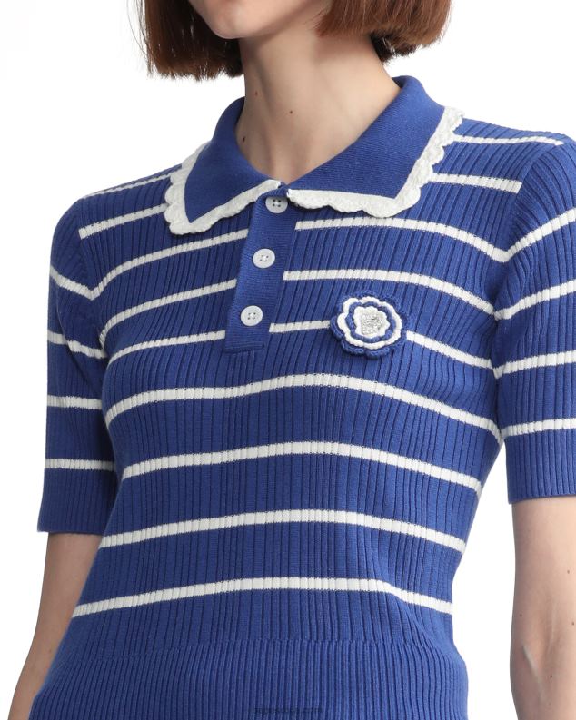 Плави Жене A Bathing Ape тракасти плетени врх J4280788