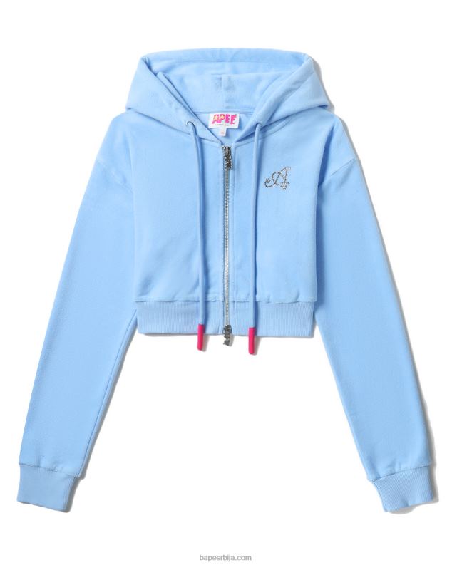 Плави Жене A Bathing Ape Хоодие са рајсфершлусом J4280843