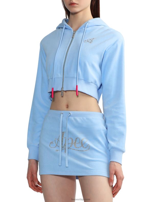 Плави Жене A Bathing Ape Хоодие са рајсфершлусом J4280843