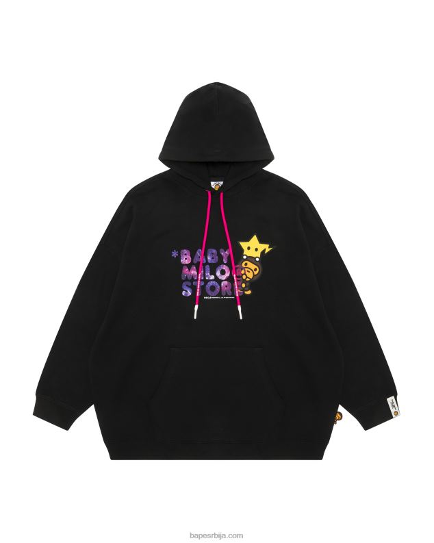 црн Жене A Bathing Ape баби мило хоодие J4280868