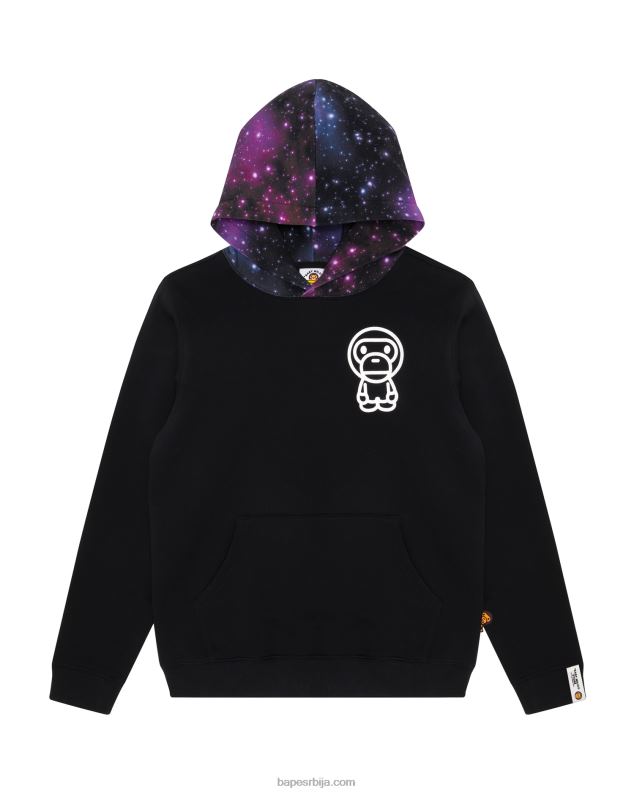 црн Жене A Bathing Ape баби мило хоодие J4280871