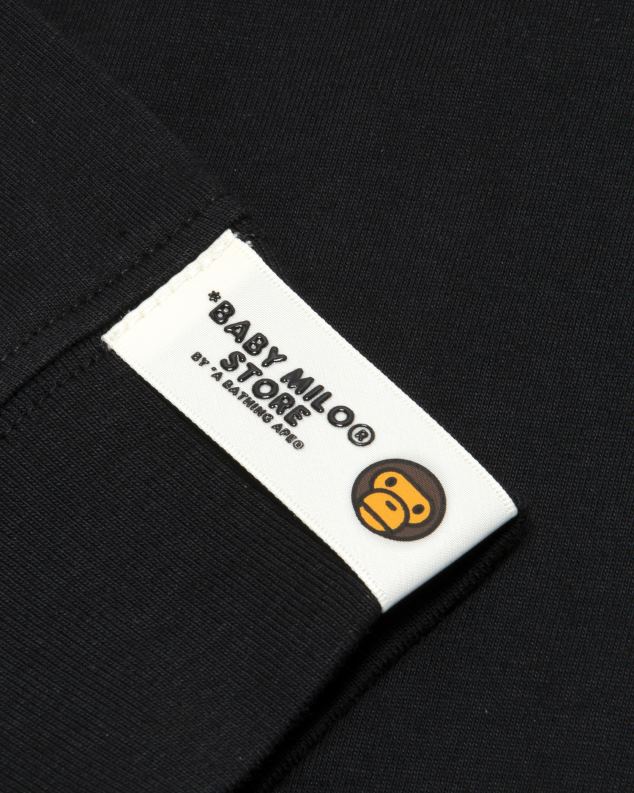 црн Жене A Bathing Ape баби мило мајица дугих рукава са графиком J4280913