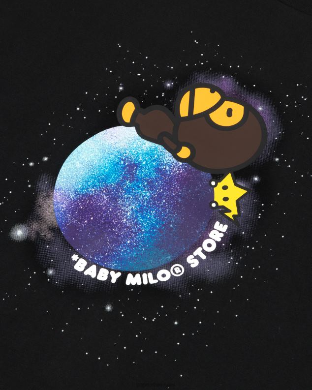 црн Жене A Bathing Ape баби мило мајица дугих рукава са графиком J4280913