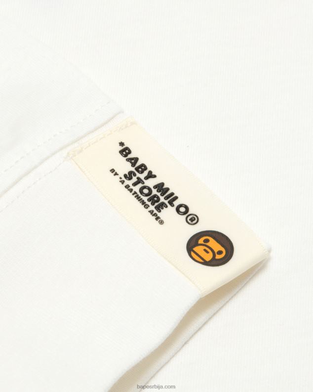 бео Жене A Bathing Ape баби мило мајица дугих рукава са графиком J4280914