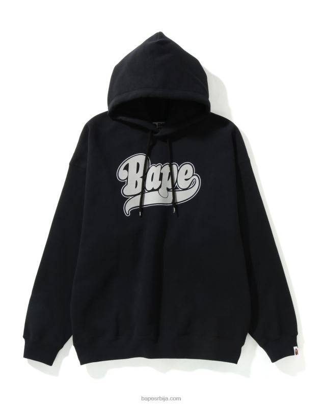 црн Жене A Bathing Ape превелики пуловер с капуљачом J4280978