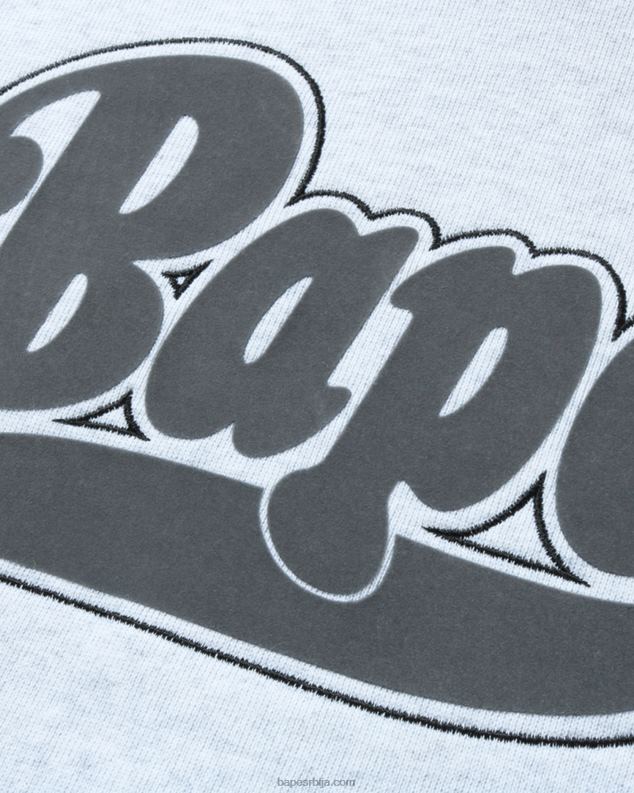 светло сива Жене A Bathing Ape превелики пуловер с капуљачом J4280979