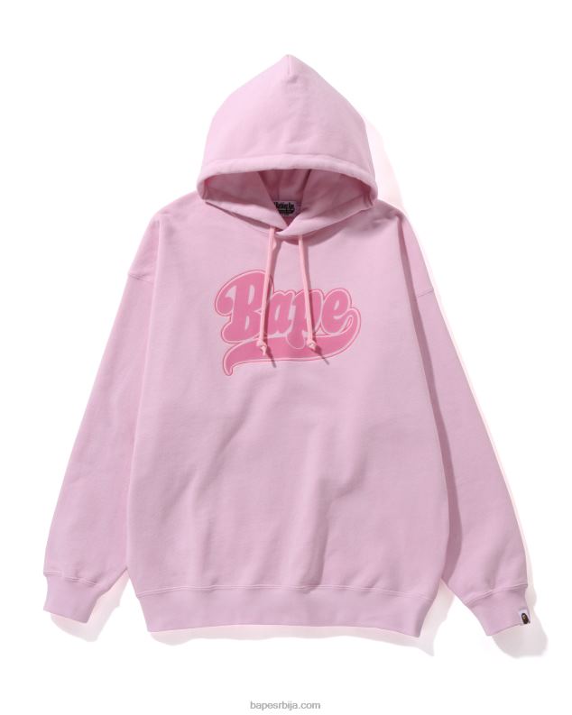 розе Жене A Bathing Ape превелики пуловер с капуљачом J4280980