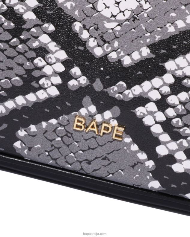 сива Жене A Bathing Ape торбица са змијским узорком J42801109