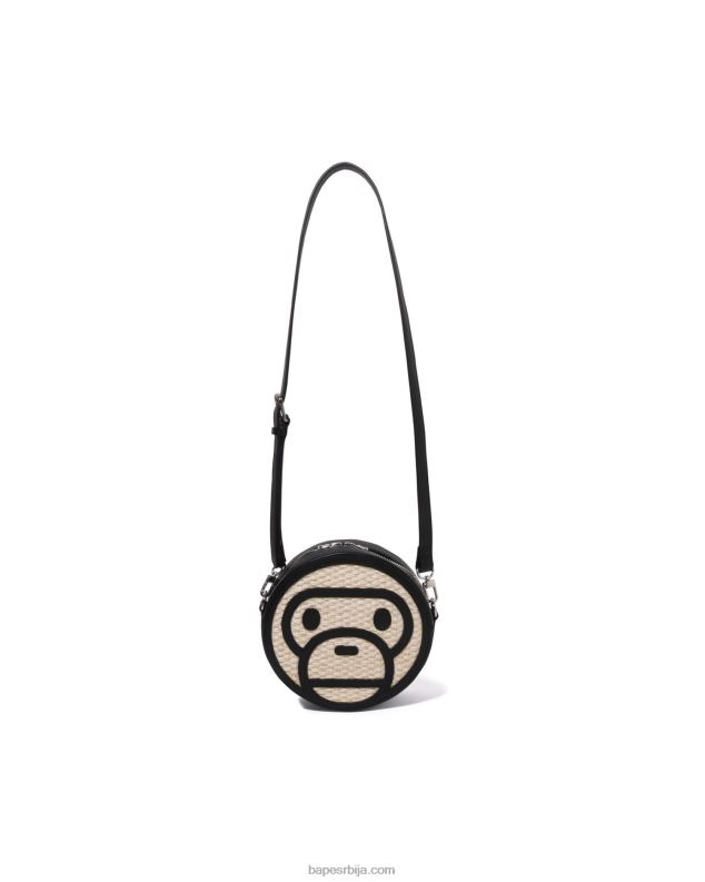 црн Жене A Bathing Ape баби мило баскет торба за раме J42801151