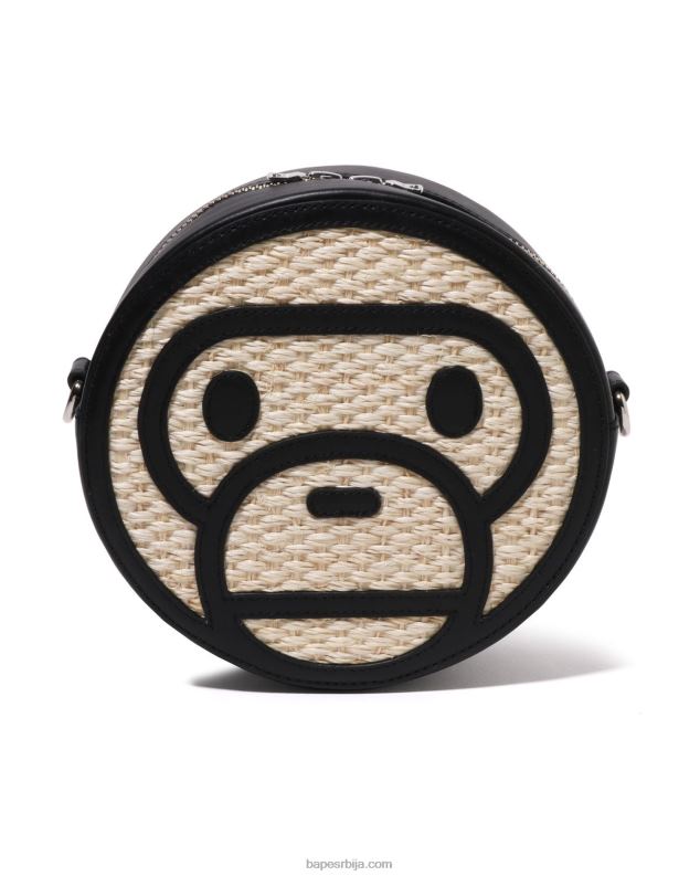 црн Жене A Bathing Ape баби мило баскет торба за раме J42801151