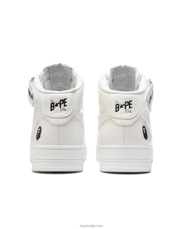 бео Жене A Bathing Ape ми патике J42801256