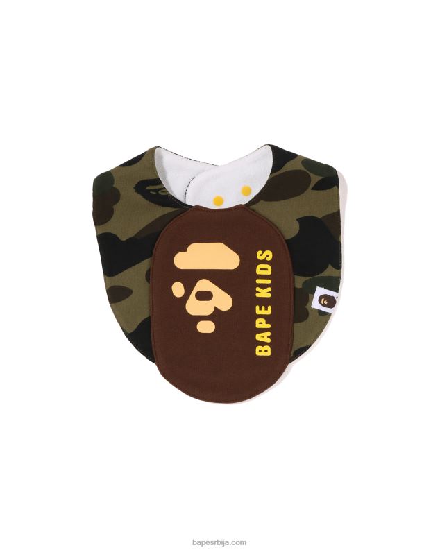 Војничко зелена клинци A Bathing Ape 1. напртњача са мотивом маскирне главе J42801287