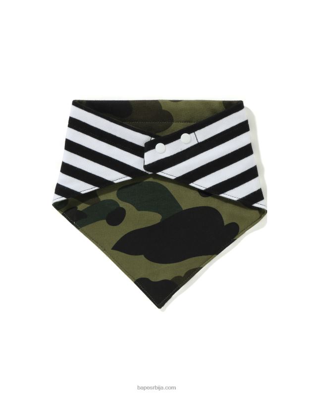 Војничко зелена клинци A Bathing Ape 1. цамо бандана биб J42801631