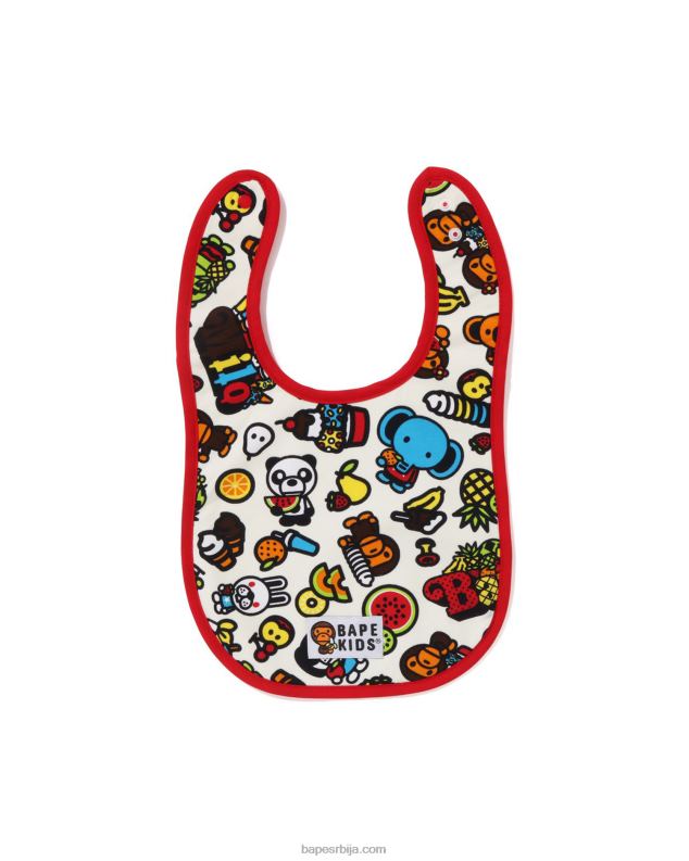 крем боја клинци A Bathing Ape беби мило мешовито воће биб J42801332