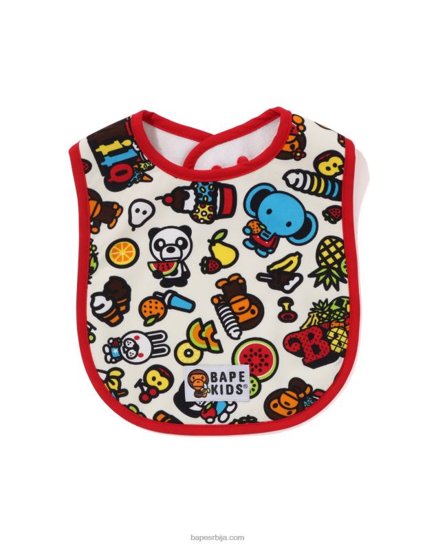 крем боја клинци A Bathing Ape беби мило мешовито воће биб J42801332