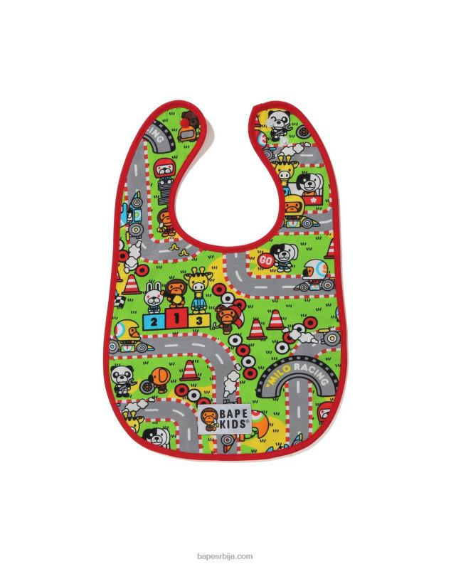 јарко црвена клинци A Bathing Ape беби мило тркачки биб J42801717