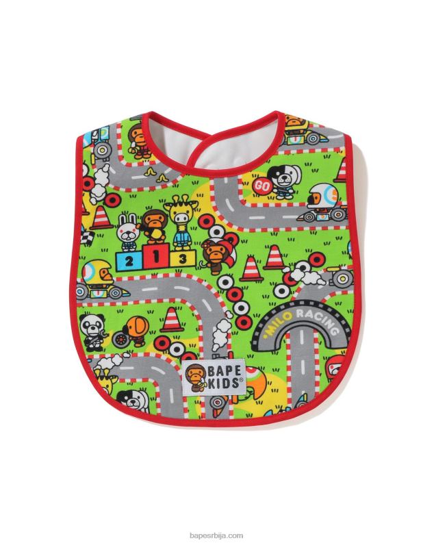 јарко црвена клинци A Bathing Ape беби мило тркачки биб J42801717