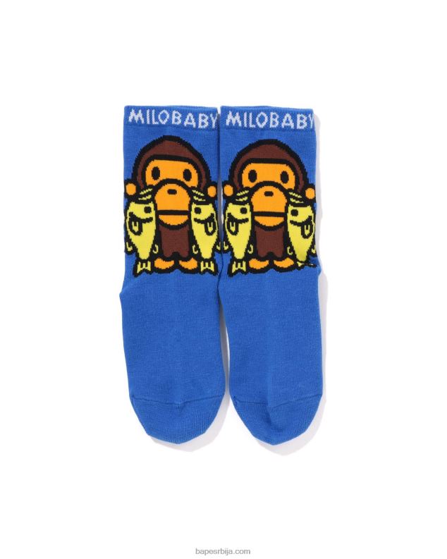 Плави клинци A Bathing Ape беби мило црне бас чарапе J42801389