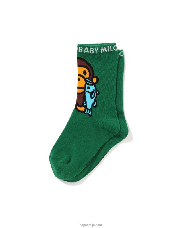 смарагд клинци A Bathing Ape беби мило црне бас чарапе J42801390