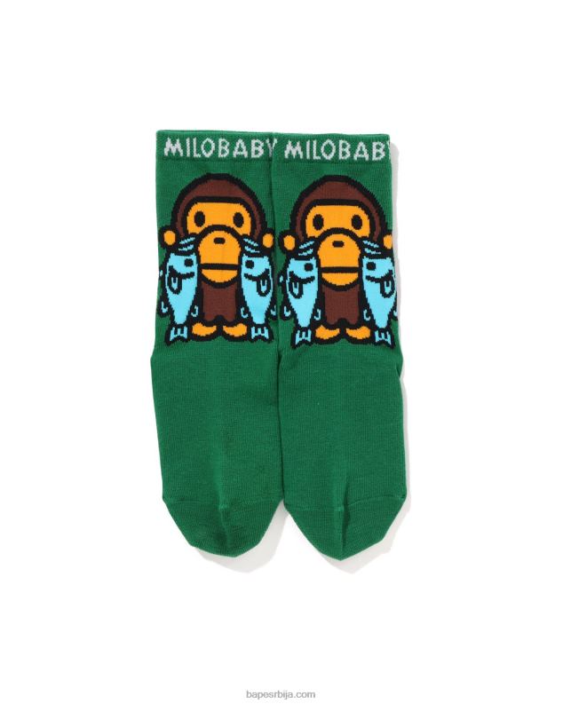 смарагд клинци A Bathing Ape беби мило црне бас чарапе J42801390