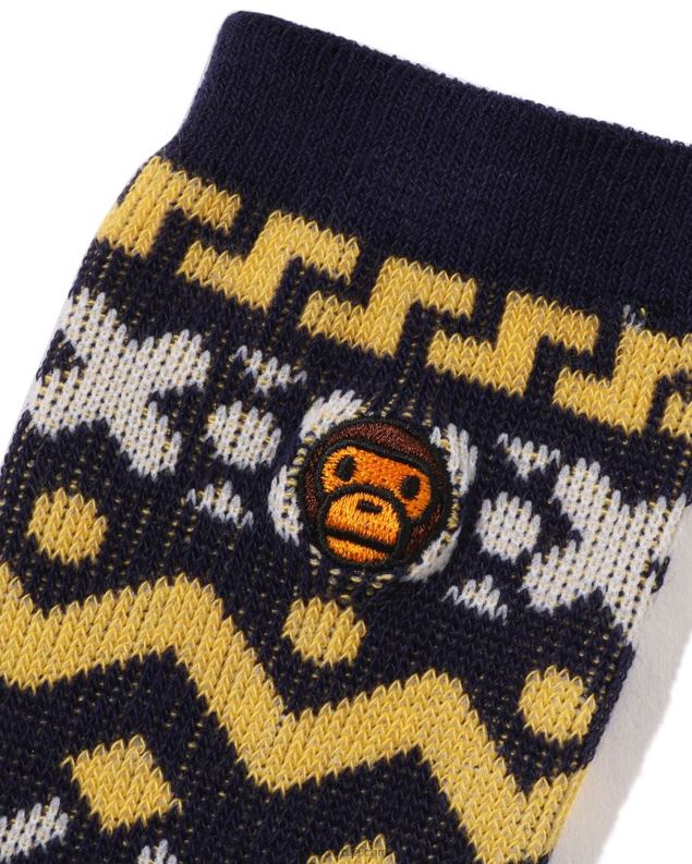 Морнарско плаво клинци A Bathing Ape беби мило нордијске чарапе J42801470