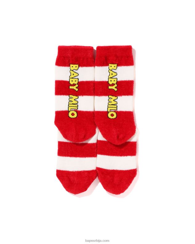 јарко црвена клинци A Bathing Ape хооп баби мило фаце чарапе J42801502