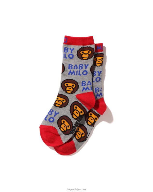 сива клинци A Bathing Ape беби мило чарапе J42801531