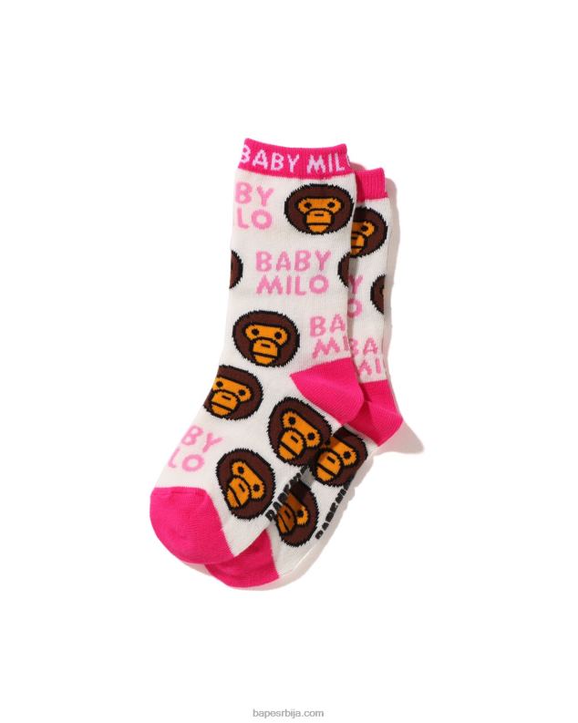 бео клинци A Bathing Ape беби мило чарапе J42801532