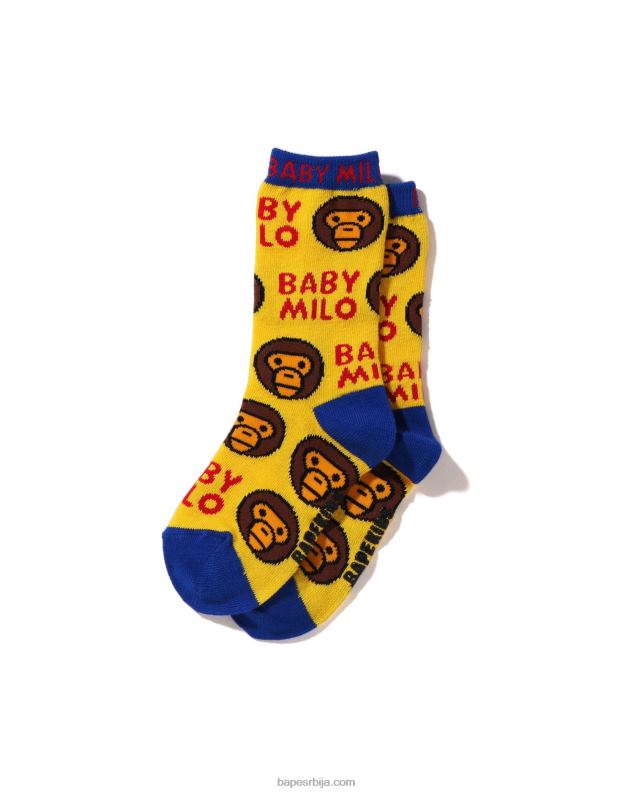 жута клинци A Bathing Ape беби мило чарапе J42801533