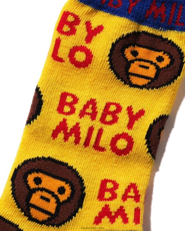 жута клинци A Bathing Ape беби мило чарапе J42801533
