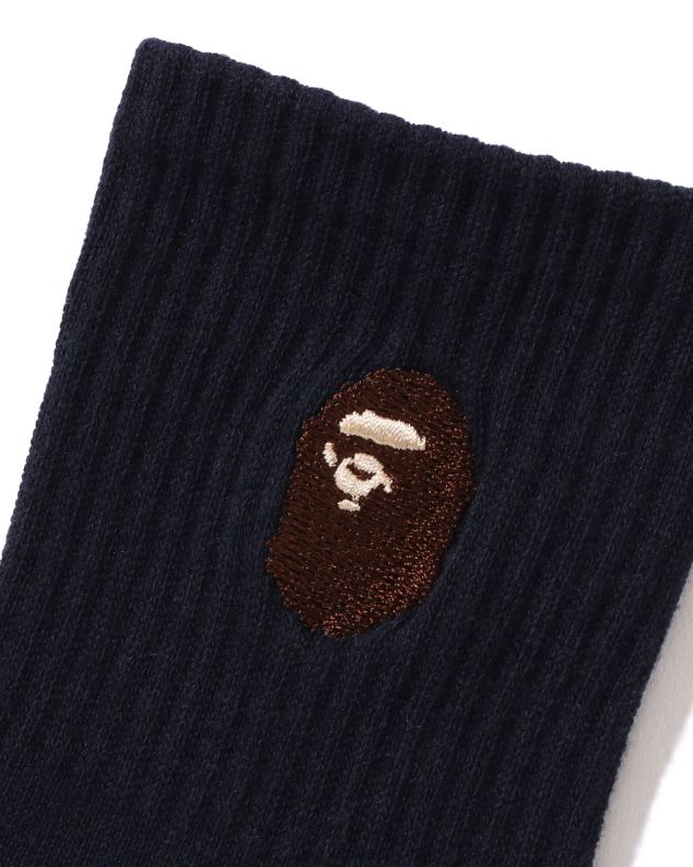 Морнарско плаво клинци A Bathing Ape глава ребрасте чарапе J42801680