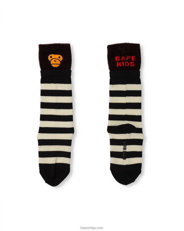 црн клинци A Bathing Ape баби мило слојевите чарапе J42801769