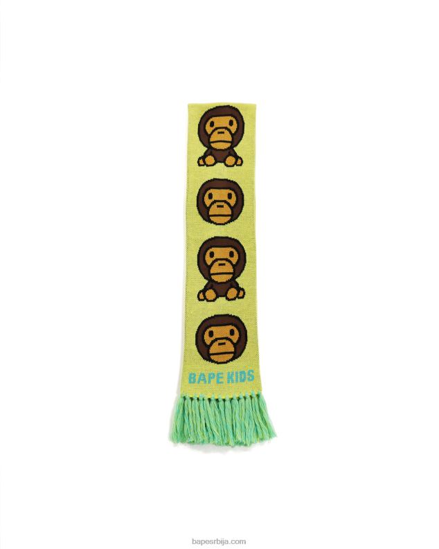 жута клинци A Bathing Ape баби мило плетени шал J42801768