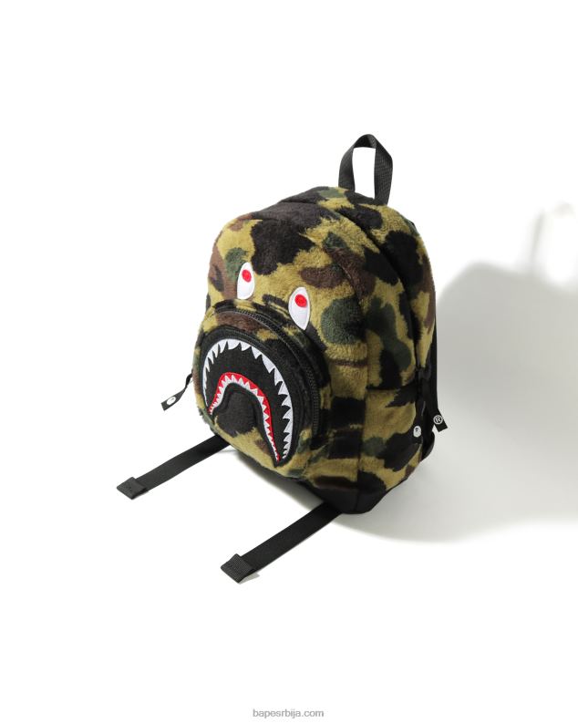 Војничко зелена клинци A Bathing Ape 1. цамо боа ајкула дневни ранац J42801797