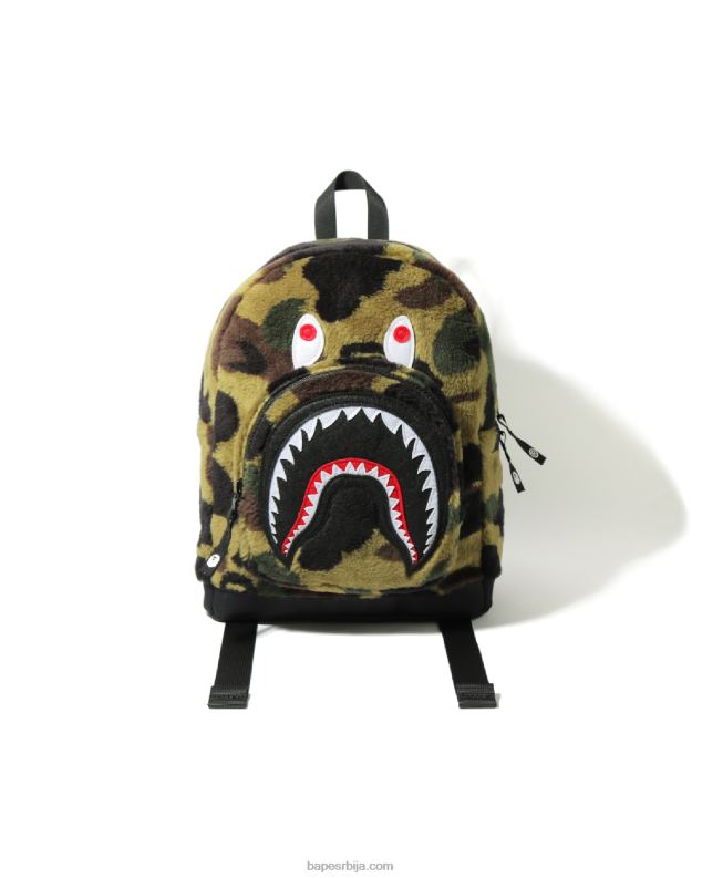 Војничко зелена клинци A Bathing Ape 1. цамо боа ајкула дневни ранац J42801797