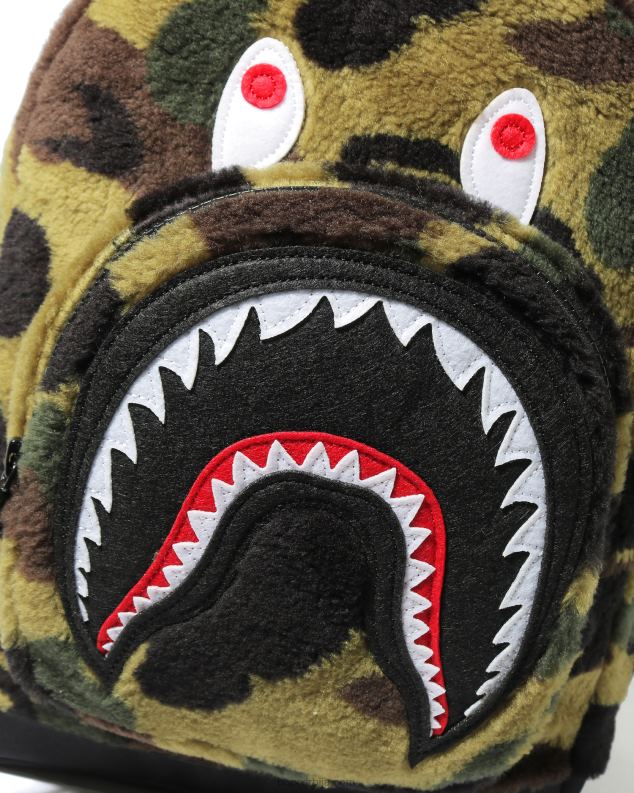Војничко зелена клинци A Bathing Ape 1. цамо боа ајкула дневни ранац J42801797