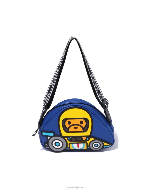 Плави клинци A Bathing Ape баби мило рацинг торба за раме J42801730