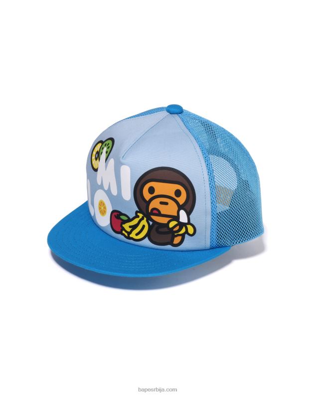Плави клинци A Bathing Ape баби мило фруитс мрежаста капица J42801330