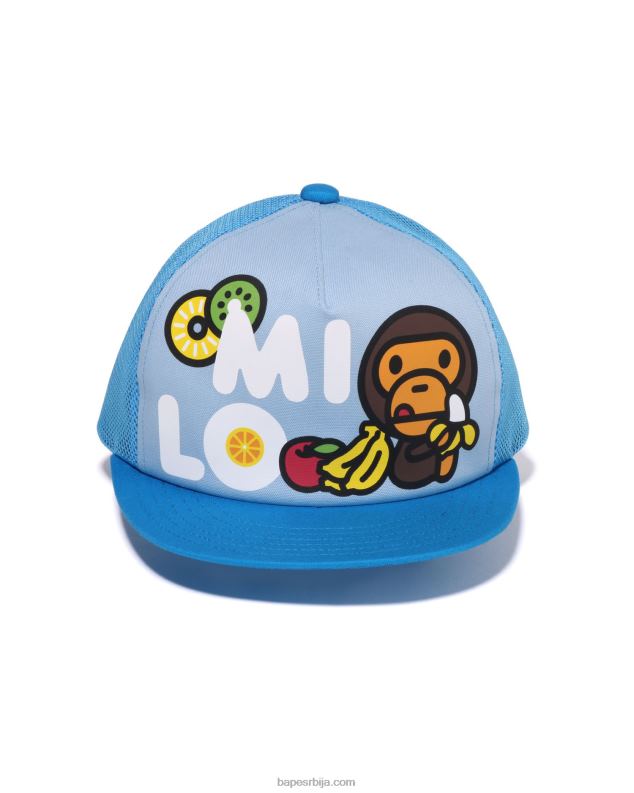 Плави клинци A Bathing Ape баби мило фруитс мрежаста капица J42801330