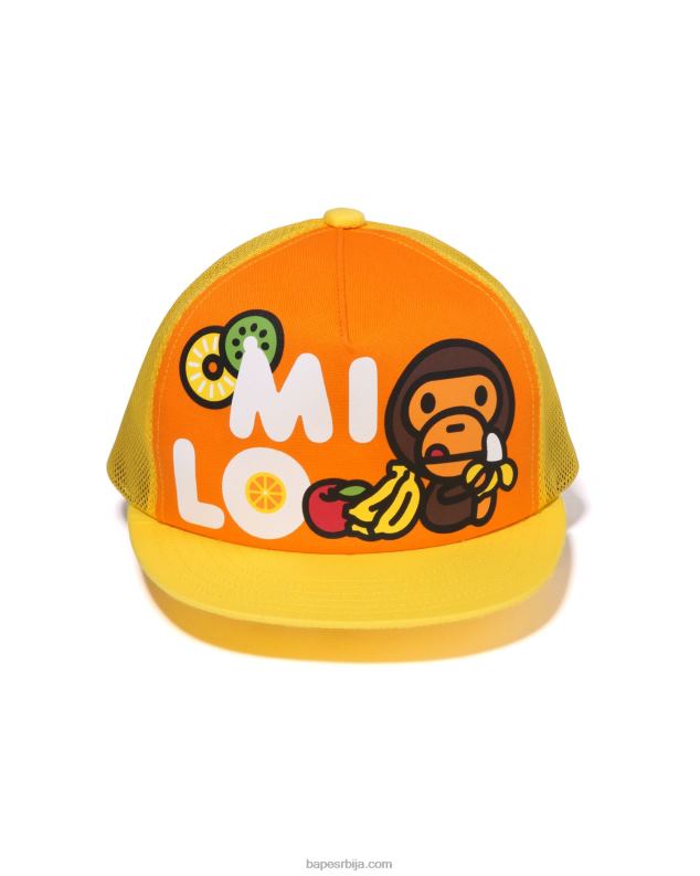 наранџаста клинци A Bathing Ape баби мило фруитс мрежаста капица J42801331