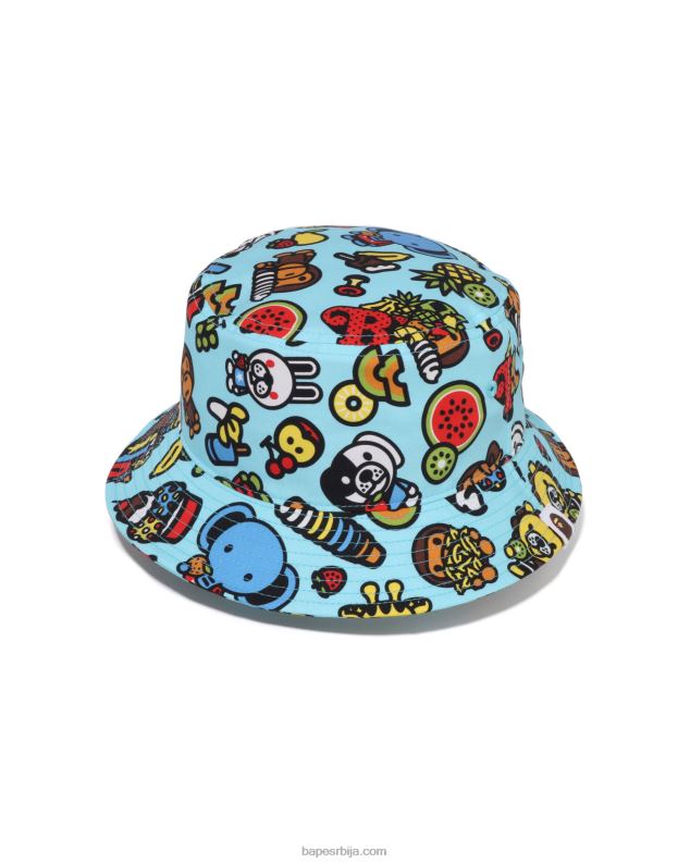 светло плава клинци A Bathing Ape баби мило мешовито воће шешир J42801388